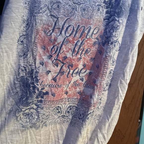 Maurice’s tank top “home of the free because of the brave “ - Picture 2 of 8